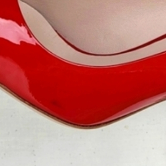 Miu Miu Prada Red Patent Stiletto Heels Pumps 38.5 - Picture 13 of 13